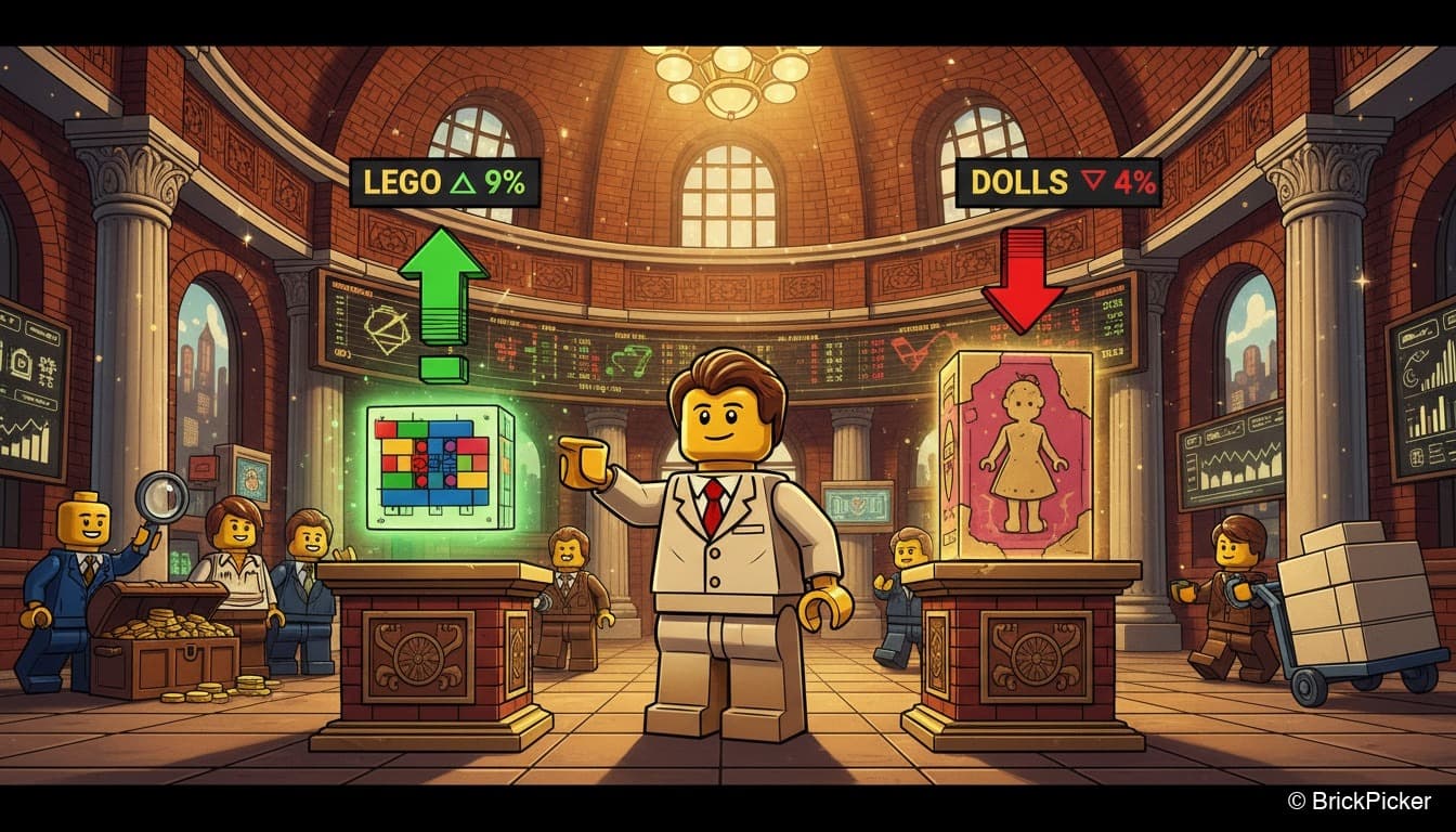 LEGO Bricks and Barbie Dolls