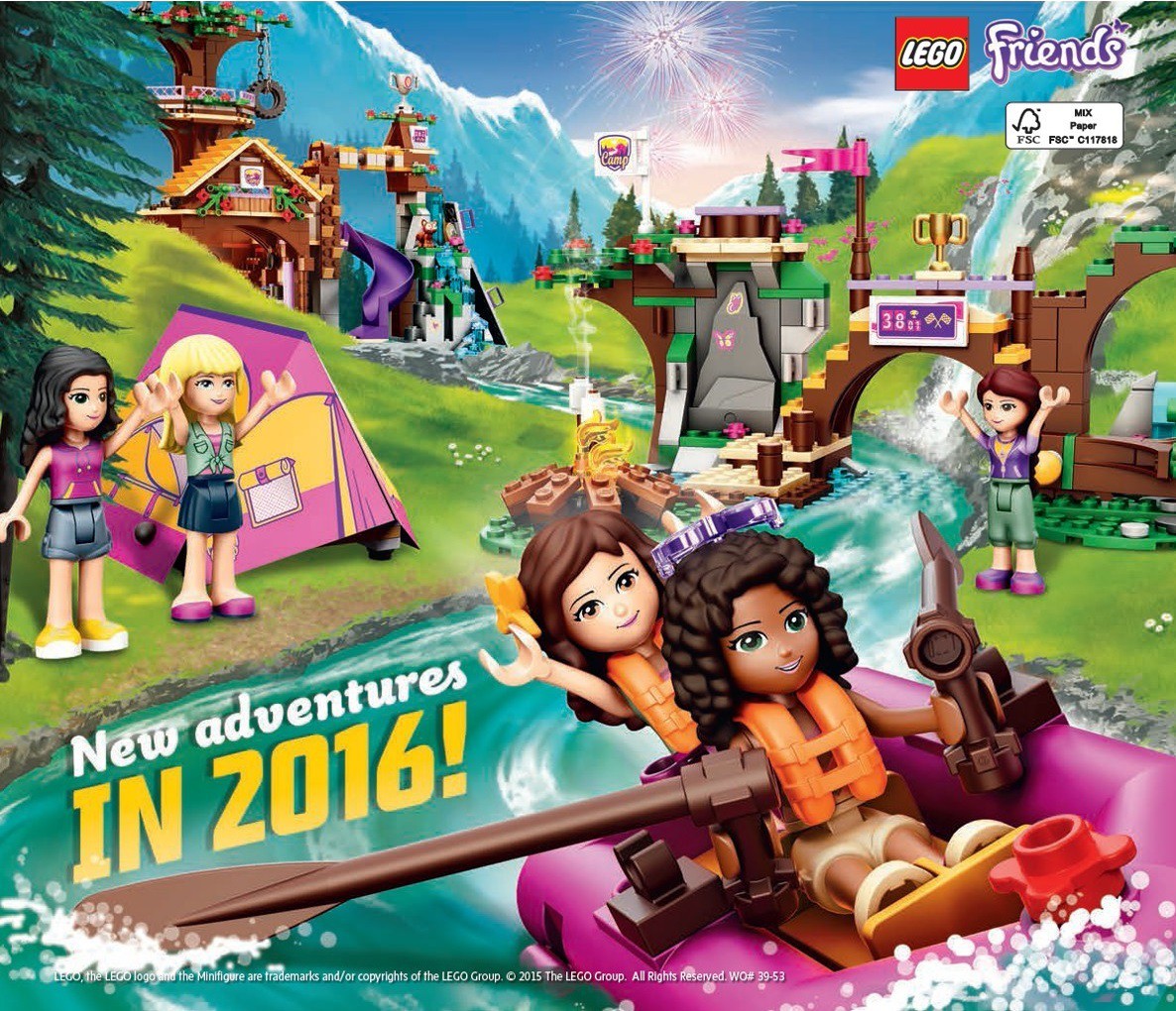More information about "LEGO Friends go camping in a promotional poster for 2016"